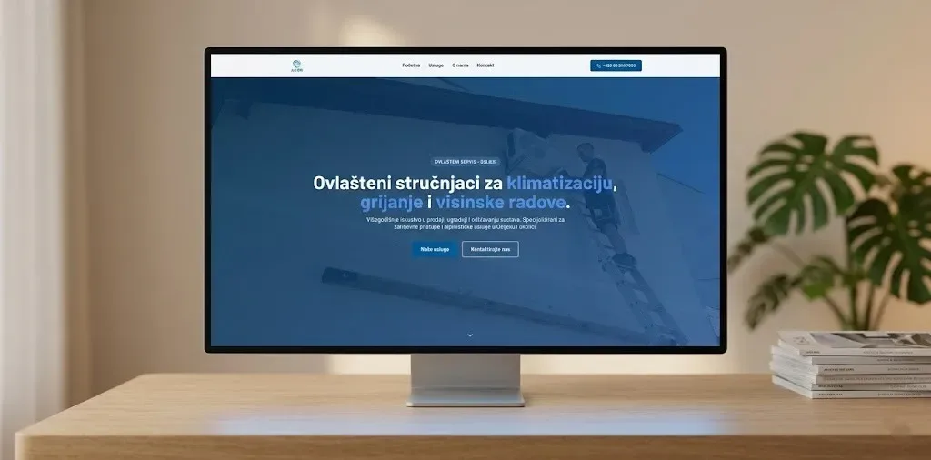 Airos – landingsside og udvikling for en virksomhed inden for klimaanlæg