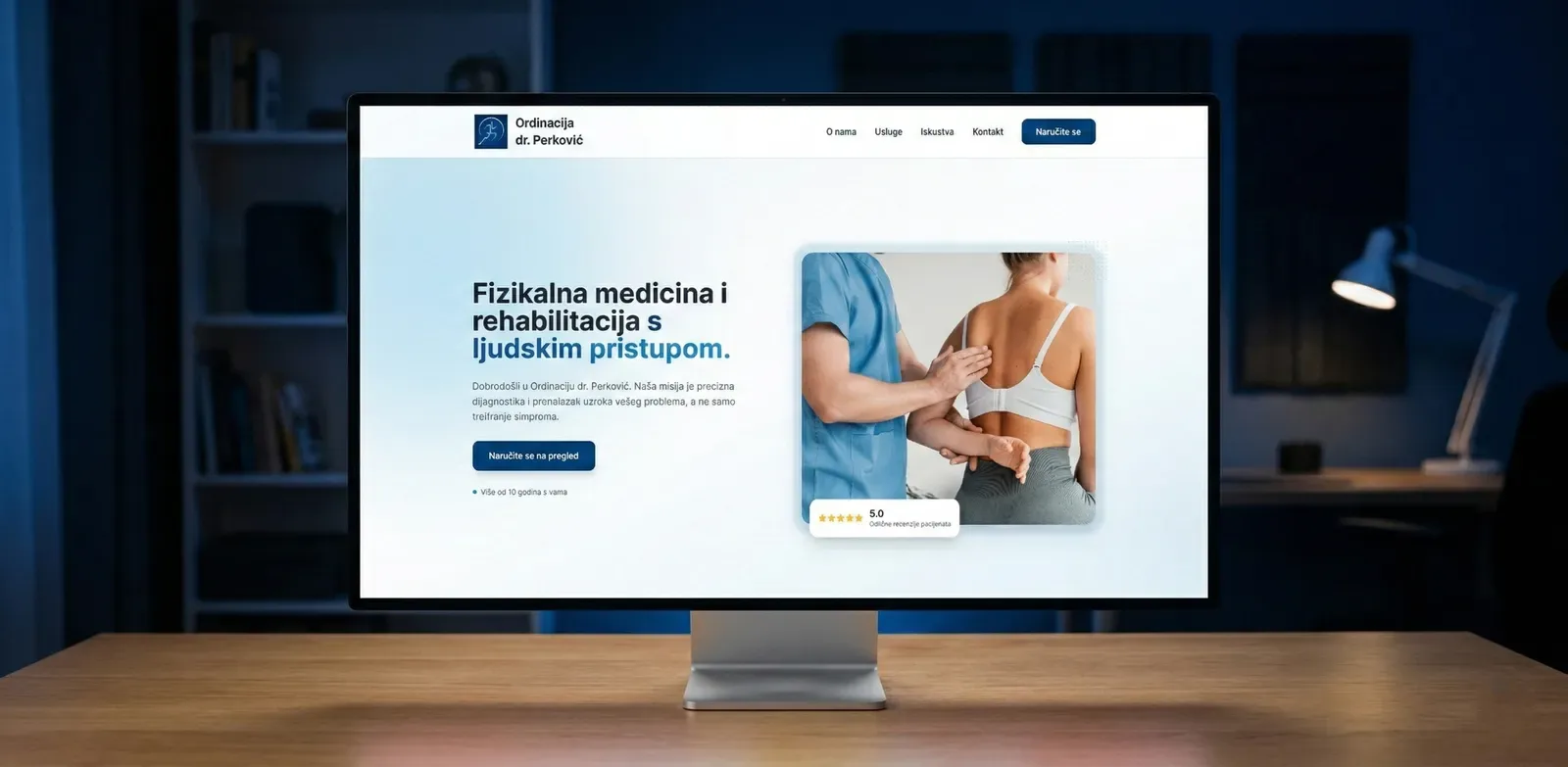 Ordinacija dr. Perković – landingsside og udvikling for en lægeklinik